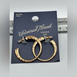 4 Piece Set of Gold Hoop Earrings New on Cards